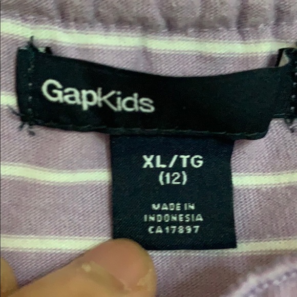 Purple striped romper - Picture 3 of 4